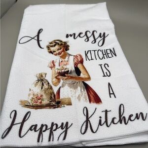 Humorous Retro Style Kitchen Towel